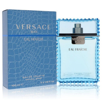 Versace Man by Versace Eau Fraiche Eau De Toilette Spray (Blue) 3.4 oz (Men) V728-439640