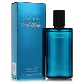 Cool Water by Davidoff Eau De Toilette Spray 2.5 oz (Men) V728-402074