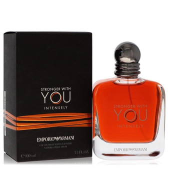 Stronger With You Intensely by Giorgio Armani Eau De Parfum Spray 3.4 oz (Men) V728-547632