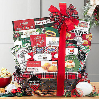 Season's Greetings: Christmas Holiday Gift Basket Z954-WC-600