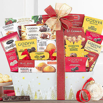 Godiva Holiday Wishes: Chocolate Gift Basket Z954-WC-583