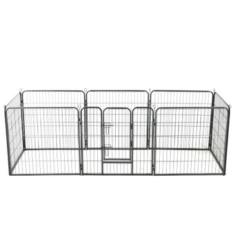  Dog Playpen Black Powder-coated steel 31.5x31.5 in per panel A949-170571