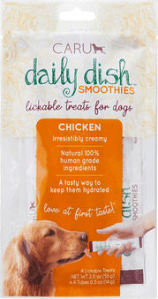 CARU Daily Dish Smoothies Lickable Treats for Dogs Chicken 2oz N274-KW01CRU00589