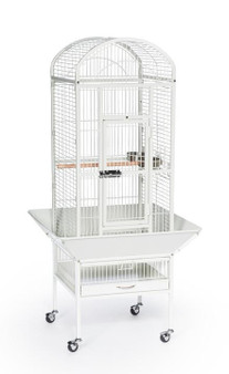 Prevue pet Small Dome Top Cage Chalk White N274-PV0134512