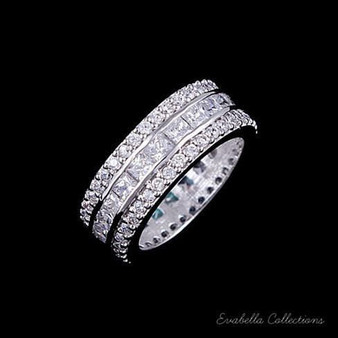 Color: Crystal Clear Stones,Size: 10 - LUMINA Pure & Pink Banquet Rings K290-6053909189