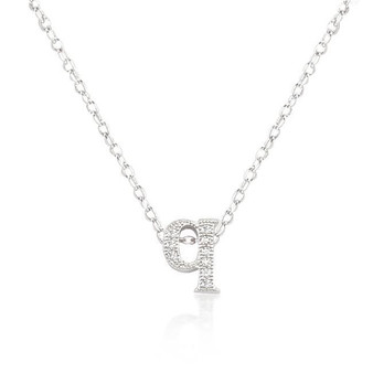 Micro-Pave Initial Q Pendant R599-P11408R-C01-Q