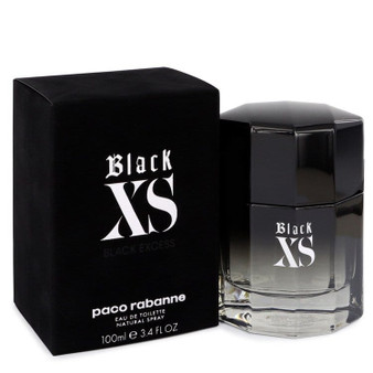 Black XS by Paco Rabanne Eau De Toilette Spray (2018 New Packaging) 3.4 oz (Men) V728-542686