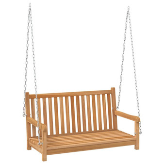 Swing Bench Natural Teak Solid Teak Wood Standard Durable A949-316628