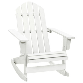 Garden Rocking Chair White Hardwood Medium Garden Rocking Chair A949-40861