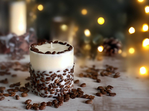 Mom's Morning Hug, Perfect Mother's Day Gift - Handmade Coffee Bean Soy Candle