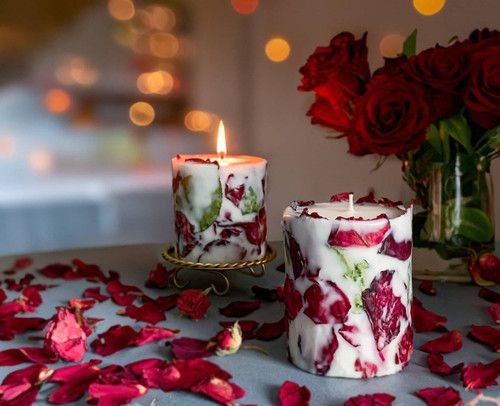 Rose Petal Candle: Perfect for Mother's day gifts