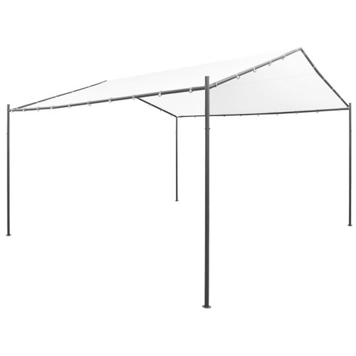 Garden Gazebo 157.5"x157.5"x102.4" White 0.6 oz/ft
