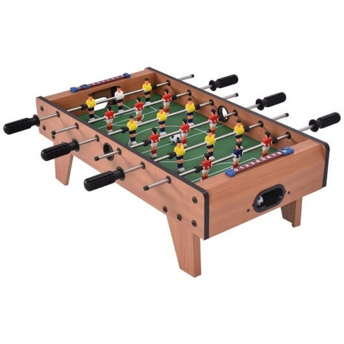 27 Inch Indoor Competition Game Foosball Table with Legs - Color: Brown