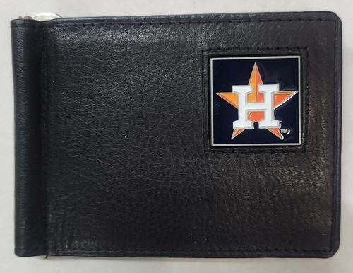 Houston Astros Wallet Leather Billfold Clip Wallet
