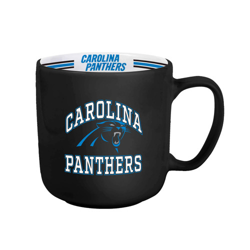 Carolina Panthers Coffee Mug 15oz Stripe Design