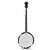 5-String Geared Tunable Banjo with case - Color: Black D681-MU10052