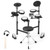 Electric Drum Set Foldable Drum Kit with 10 Demos and USB MIDI and 2 Drumsticks - Color: Black D681-MU10122