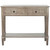 Console Accent Table Traditional Style Sofa Table in Distressed Cream