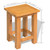  End Tables 2 pcs 10.6"x9.5"x14.6" Solid Oak Wood A949-3053417
