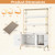 57 Inches Cat Litter Box Enclosure with Storage and Removable Scratcher-Coffee
