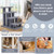 24 Inch 4-Step Pet Stairs Carpeted Ladder Ramp Scratching Post Cat Tree Climber-Gray B593-PS7174color