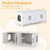 Cat Litter Box Enclosure for 2 Cats Modern Kitty Litter Box Furniture Hidden-Oak