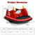 12V Electric Kids Ride On Bumper Car with Flashing Lights for Toddlers-Red - Color: Red