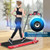 2-in-1 Folding Treadmill with Remote Control and LED Display-Red - Color: Red