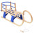 Foldable Sledge with Backrest 43.3" Plywood