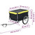 Bike Trailer Black and Yellow 143.3 lb