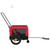  Pet Bike Trailer Red and Black Oxford Fabric and Iron A949-93929