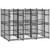  Outdoor Dog Kennel Steel 59.5 ft A949-3097938