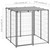  Dog Kennel Silver 43.3"x43.3"x43.3" Steel A949-150785