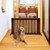 Folding Adjustable Free Standing 3 Panel Wood Fence