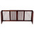 Folding Adjustable Free Standing 3 Panel Wood Fence