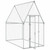  Chicken Cage Silver 78.7"x39.4"x74.8" Galvanized Steel A949-172550