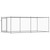  Dog Cage with Door Gray 13.1'x6.6'x4.9' Galvanized Steel A949-3209578