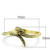 Flash Gold White Metal Bangle with Top Grade Crystal  in Clear