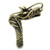 IP Antique Copper Stainless Steel Ring with Epoxy  in Jet