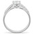 High polished (no plating) Stainless Steel Ring with Cubic  in Clear