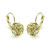 ROSE IS A ROSE 18kt Rose Crystal Earrings In White Yellow And Rose Gold Plating