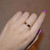 Size: Gold,Ring Size: 6 - Ella Eternity Band With 4 Crystals Classic Stackable Ring