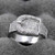 Size: 7 - Illusion - Belt Style Ring Crafted In Hand Set CZ Stones On Sterling Silver