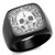IP Black(Ion Plating) Stainless Steel Ring with No Stone