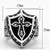 High polished (no plating) Stainless Steel Ring with Top Grade Crystal  in Clear