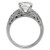 High polished (no plating) Stainless Steel Ring with AAA Grade CZ  in Clear