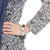Rhodium Brass Bangle with Top Grade Crystal  in Clear