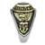 Two-Tone IP Gold (Ion Plating) Stainless Steel Ring with Synthetic Synthetic Glass in Mont