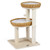 30-Inch Cat Tower with 2 Rattan Cat Baskets for Indoor Kittens-Beige - Color: Beige D681-PV10442BE