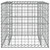 Gabion Basket Silver 27.6"x27.6"x25.6" Galvanized Iron